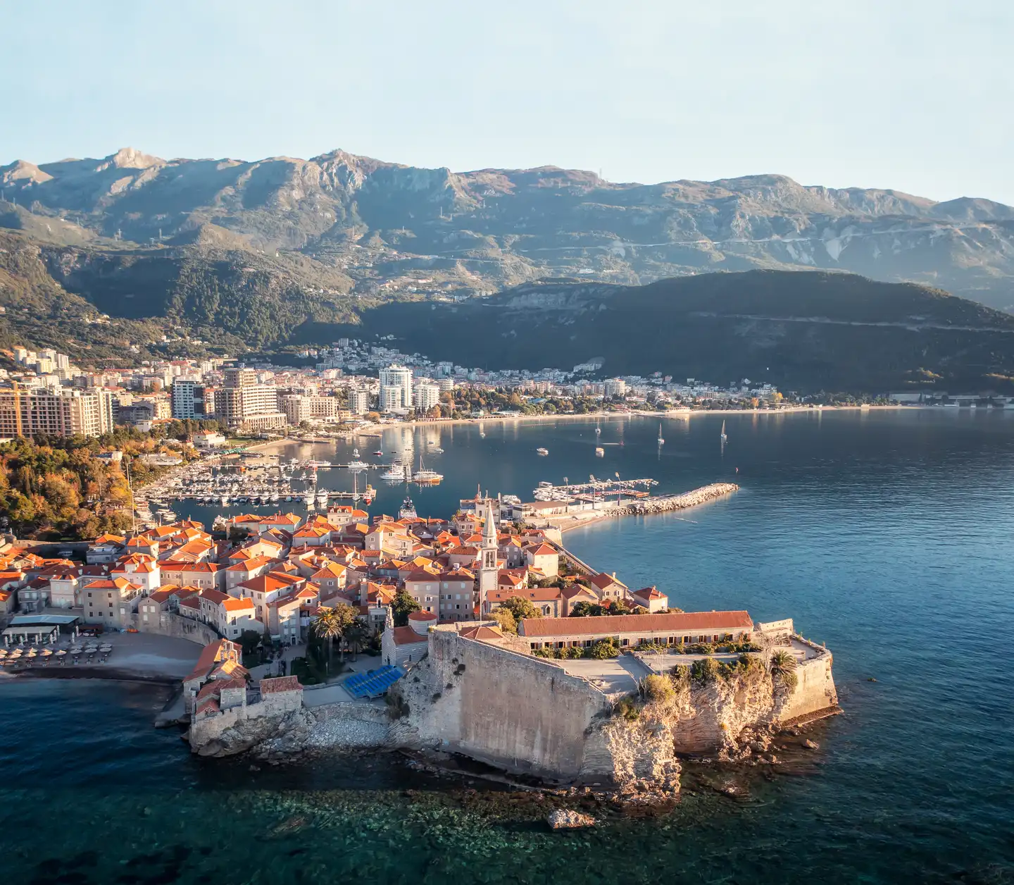 Budva Citadela and the Venetian sea walls of the Old Town, Montenegro
